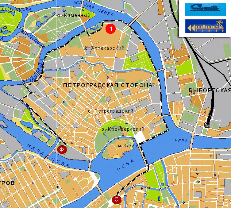 Карта питера петроградский район